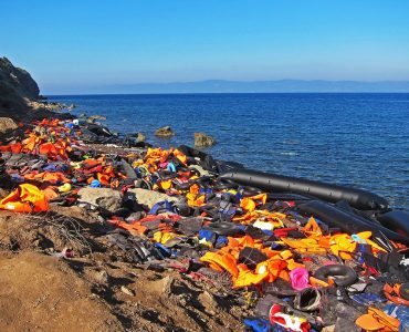 Lifejackets washed ashore