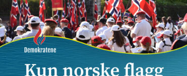 Kun norske flagg på 17. mai